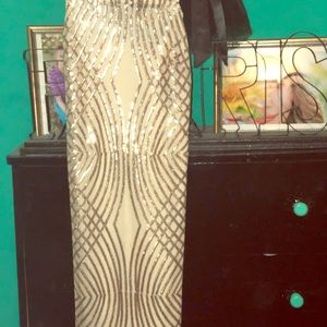 Gold homecoming dress